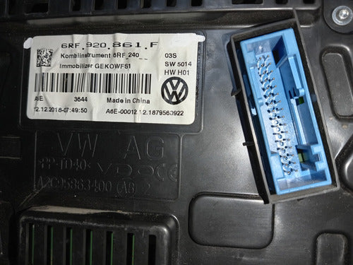 Clúster Velocímetro Para Vw Vento 1.6 Usado Original 14-22 Negro