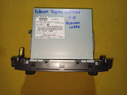 Estereo Toyota Siena 11-15 Usado Original