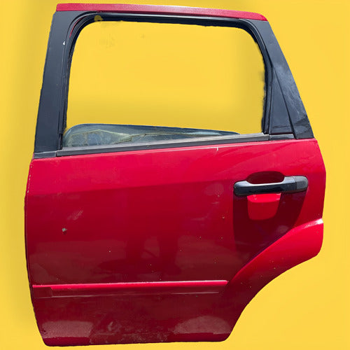 Puerta Trasera Izquierda Ford Fiesta Usada Original 03-08 Trasera Izquierdo Rojo