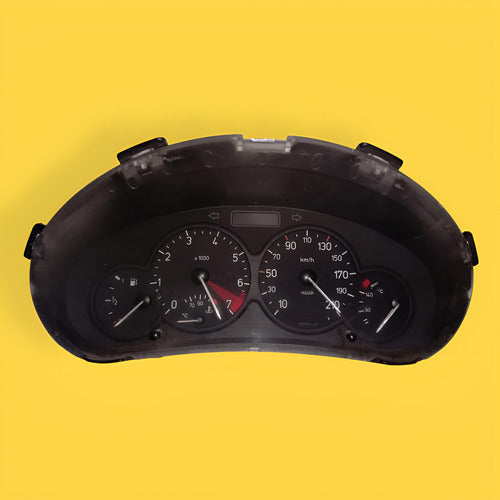 Clúster Velocímetro Peugeot 206 Std. Usado Original 04-08 Negro