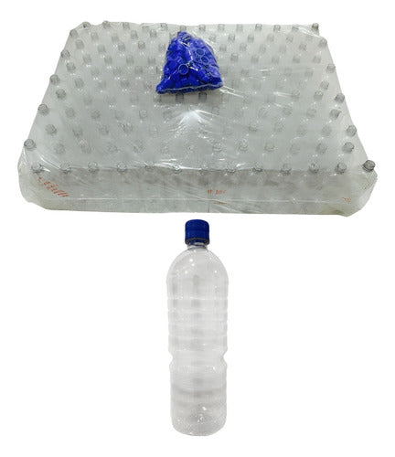 Pack 150 Botellas 1l C/tapa-liquidos,emprendimiento,reventa Blanco