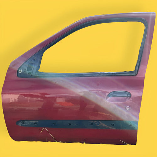 Puerta Delantera Izquierda Clio/platina Usada Original 02-10 Delantera Izquierdo Rojo