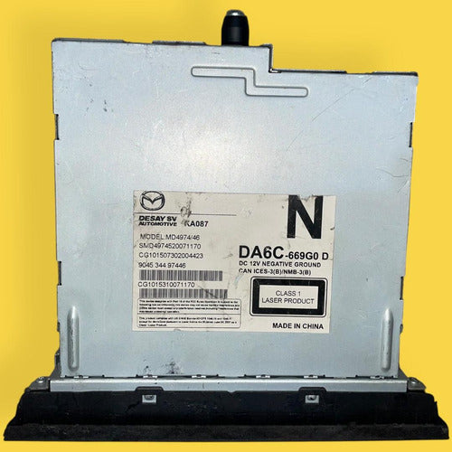 Reproductor Cd/dvd Mazda Cx3 Usado Original 14-19 Da6c669g0d Negro
