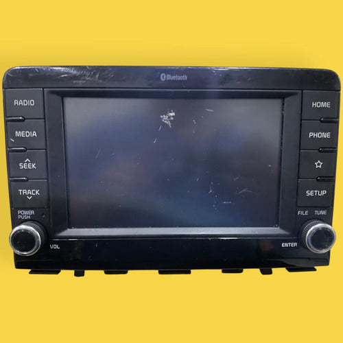 Estéreo Pantalla Con Detalle Kia Rio Usado Original 18-20 Negro