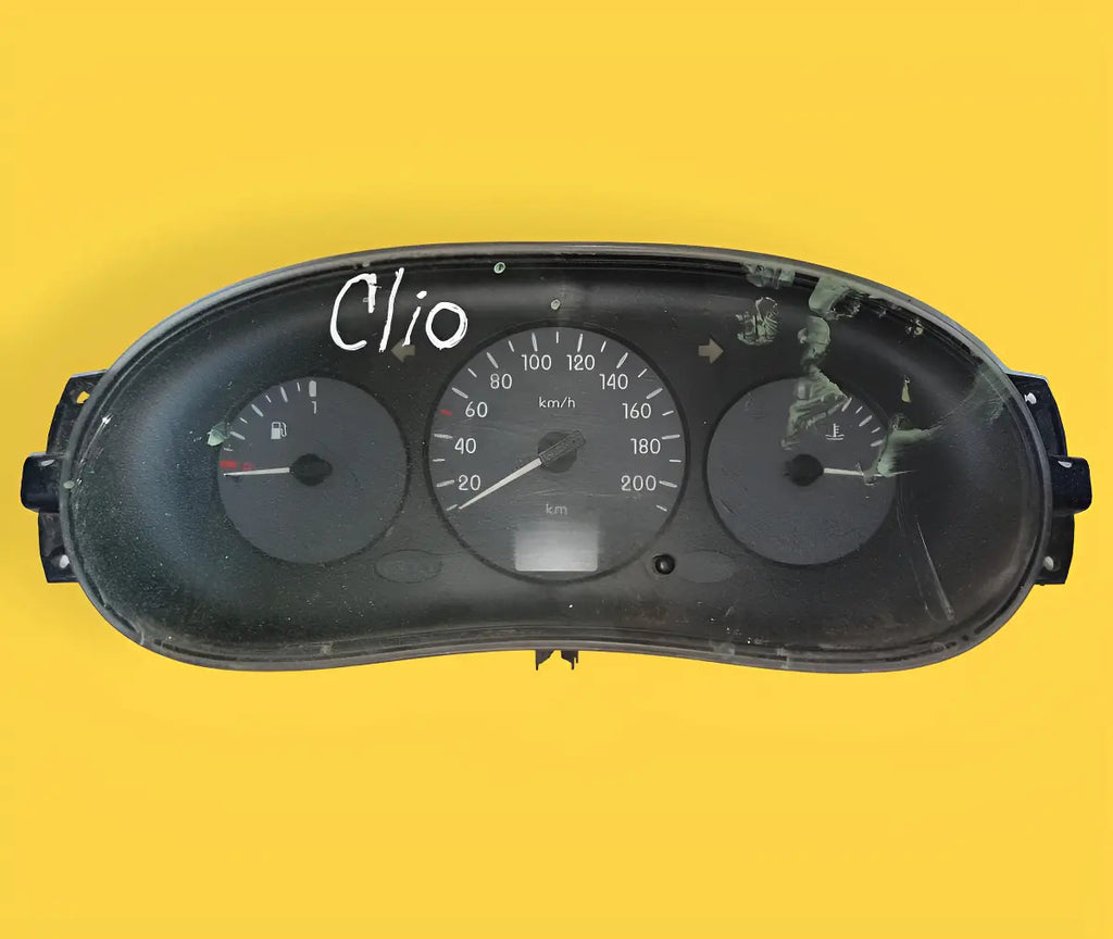 Clúster Velocímetro Std. Platina, Clio 03-09 Usado Original Negro