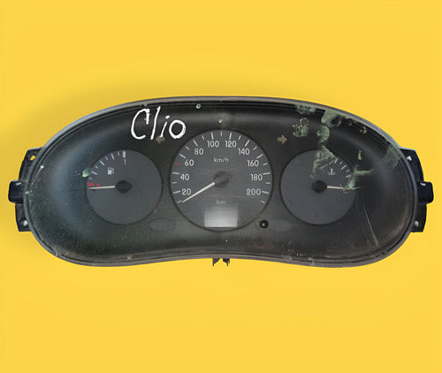 Clúster Velocímetro Std. Platina, Clio 03-09 Usado Original Negro