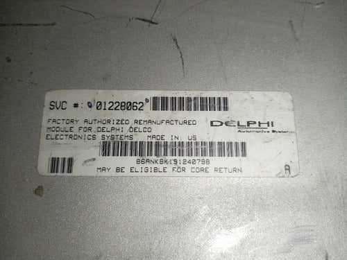 Computadora Motor S10, S15, Sonoma Usado Original 88-93