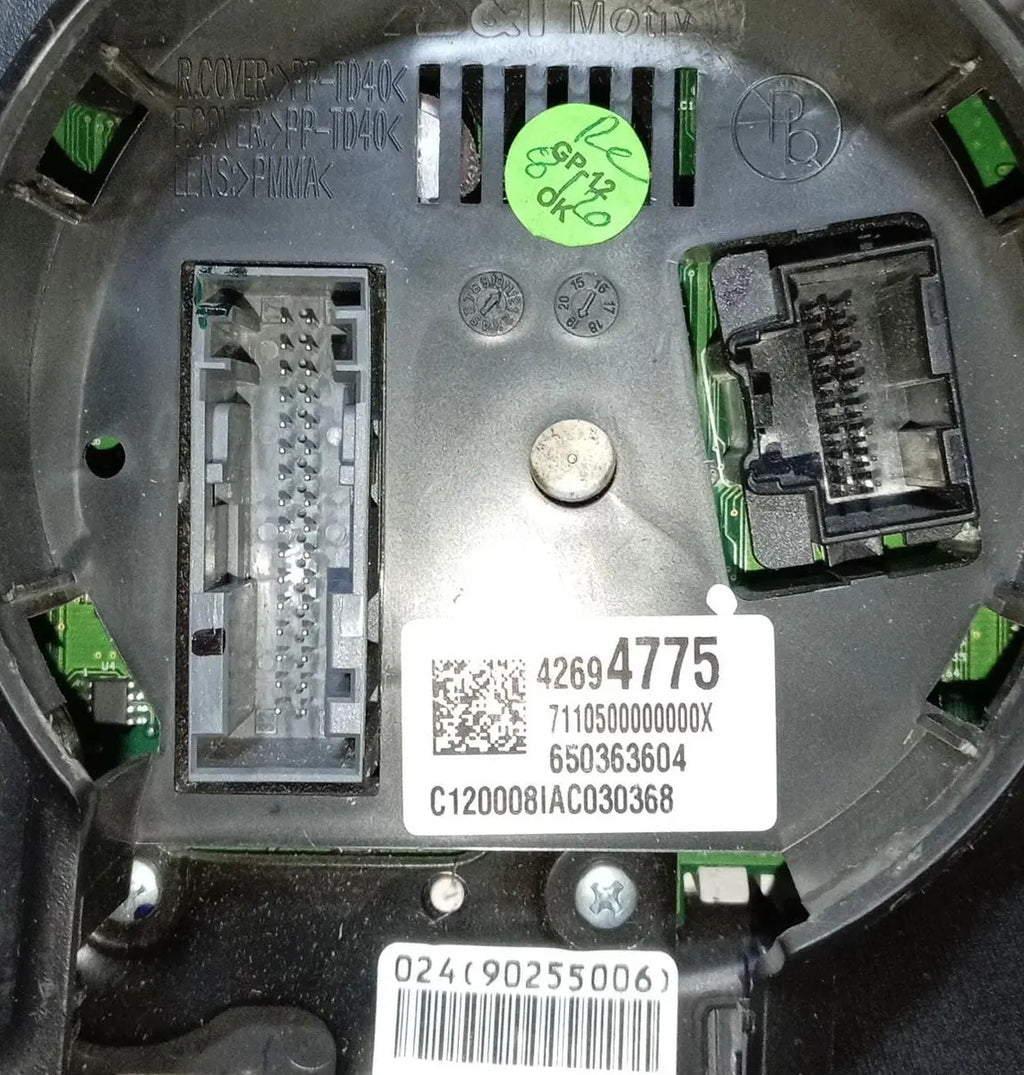 Clúster Velocímetro Chevrolet Spark, Beat Usado Orig. 14-19 Negro