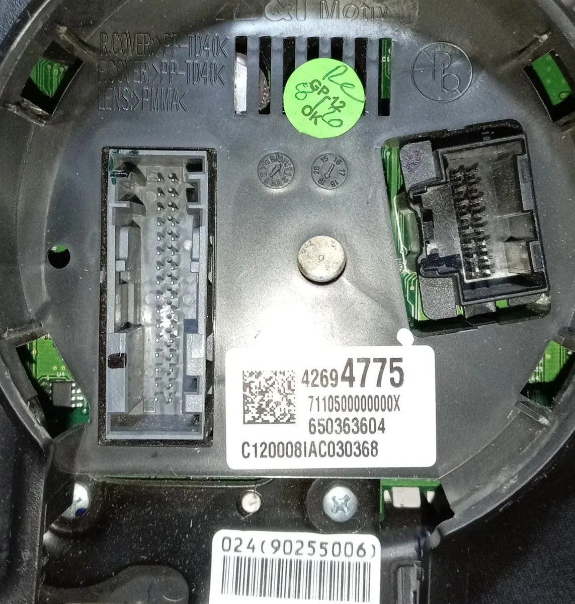 Clúster Velocímetro Chevrolet Spark, Beat Usado Orig. 14-19 Negro