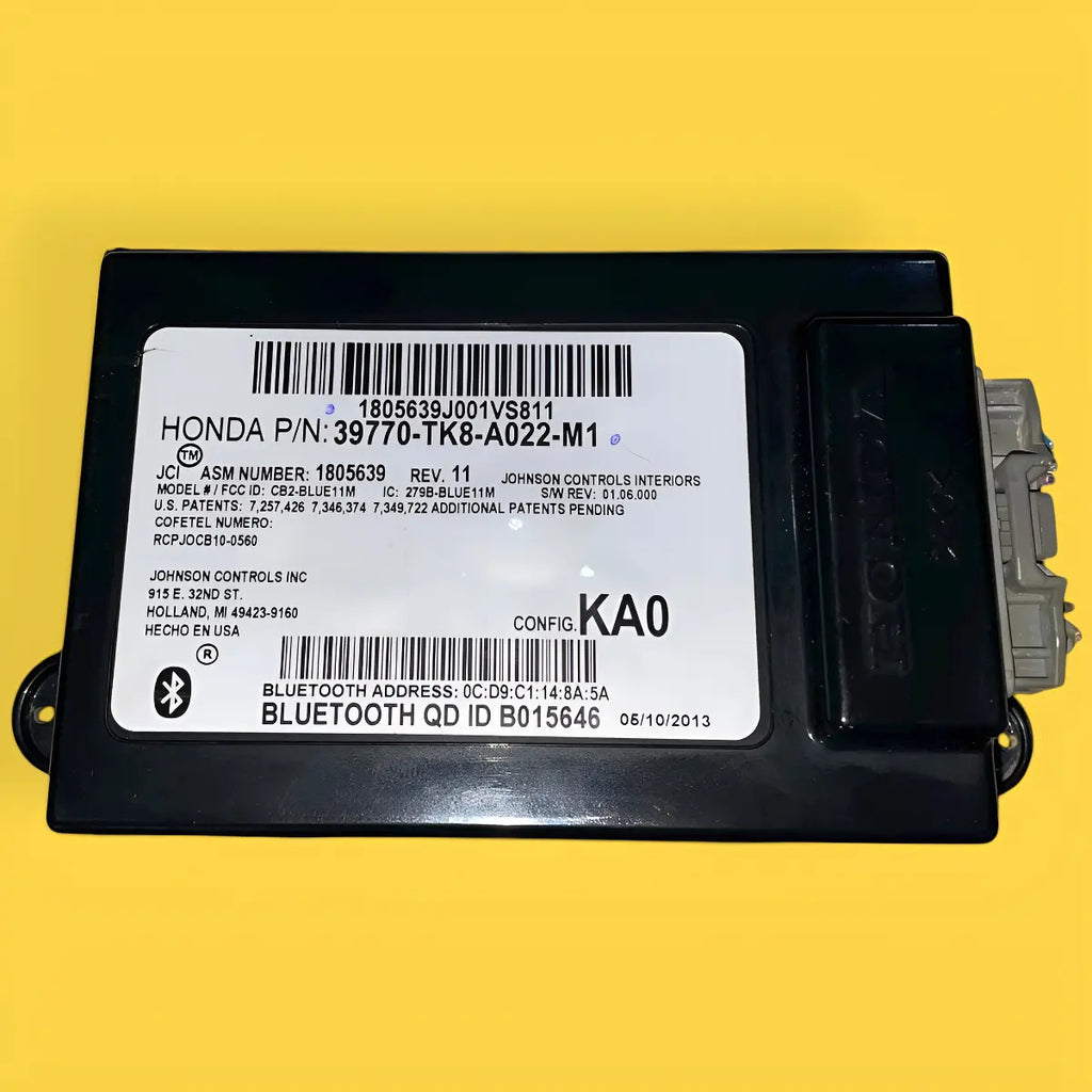 Modulo Bluetooth Honda Odyssey Orig. 11-13 39770tk8a022m1 Negro