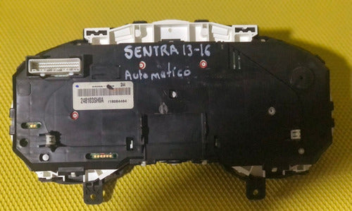 Cluster Velocimetro Nissan Sentra Automatico, 13-16, Usado Negro