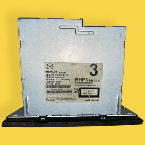 Reproductor Cd, Dvd Mazda 3 Usado Orig. 14-18 Bhp3669g0c Negro