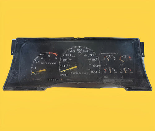 Clúster Velocímetro Autm. Tahoe, Cheyenne 95-99 Usado Orig. Negro