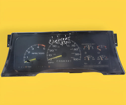 Cluster Velocimetro Silverado, Suburban Usado Original 95-99 Negro