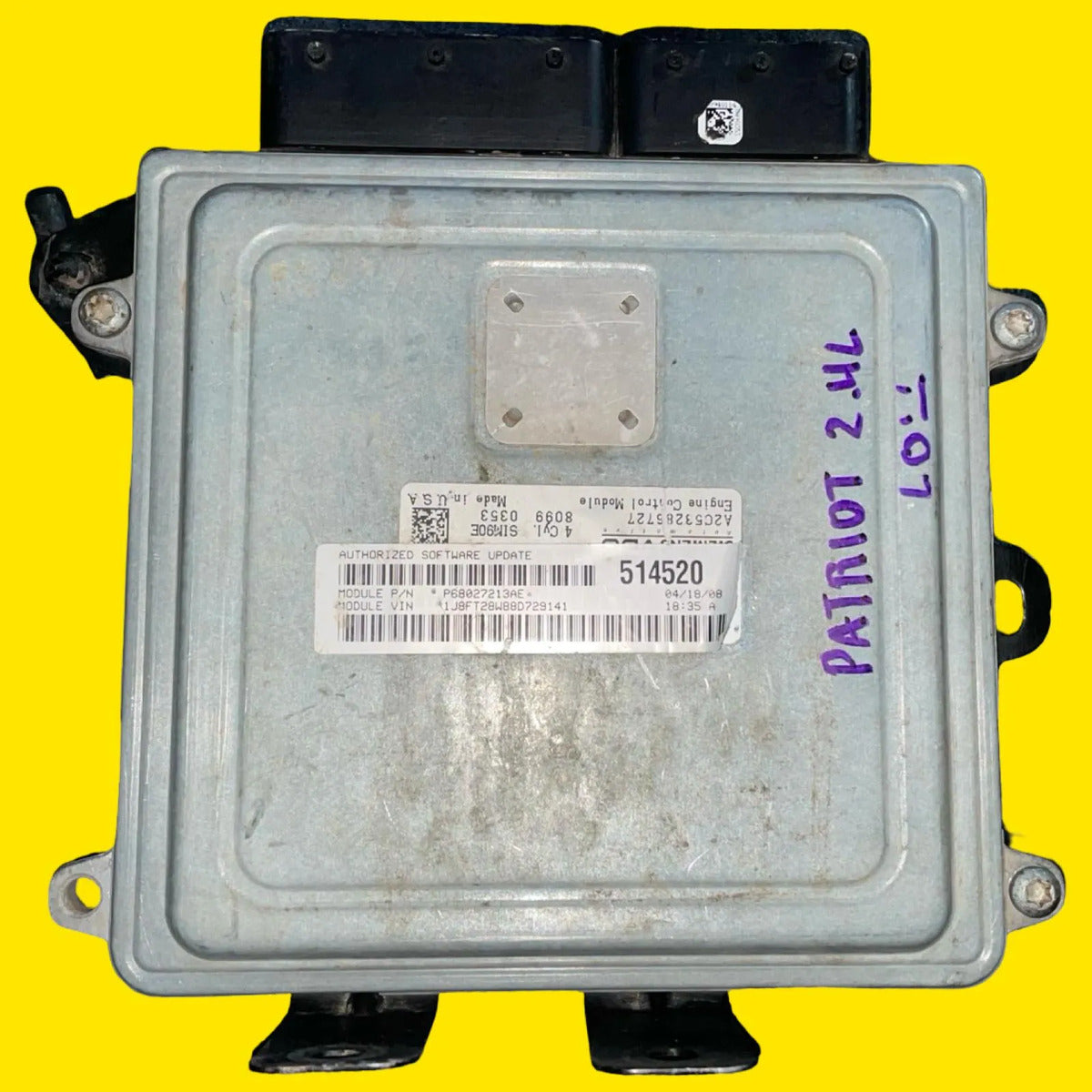 Computadora Motor Patriot, Compass, Caliber 2.4 Orig. 07-10