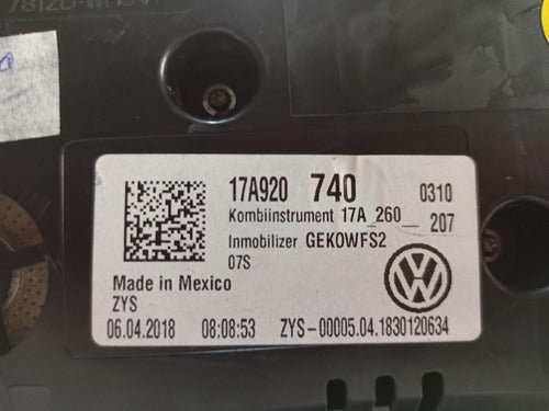 Cluster Velocimetro Jetta Mk7 19-21 Usado Original Rojo