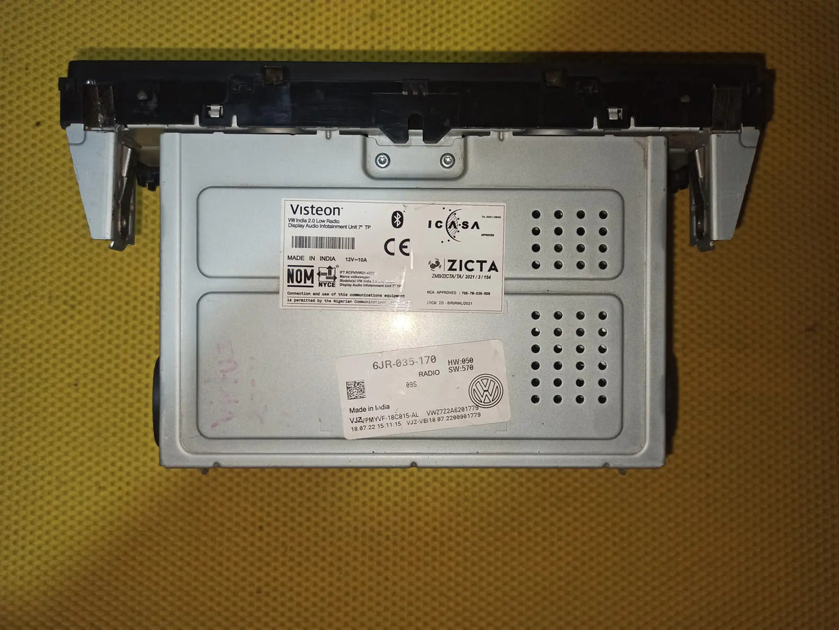 Estereo Pantalla Para Volkswagen Virtus 20-23 Usado Original Negro