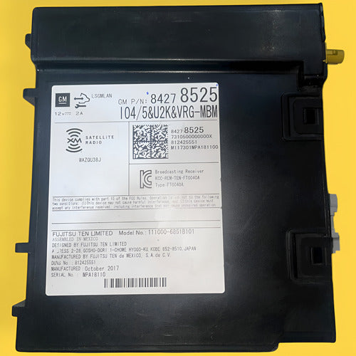 Modulo Control Radio Chevrolet/gmc/buick 14-20 84278525