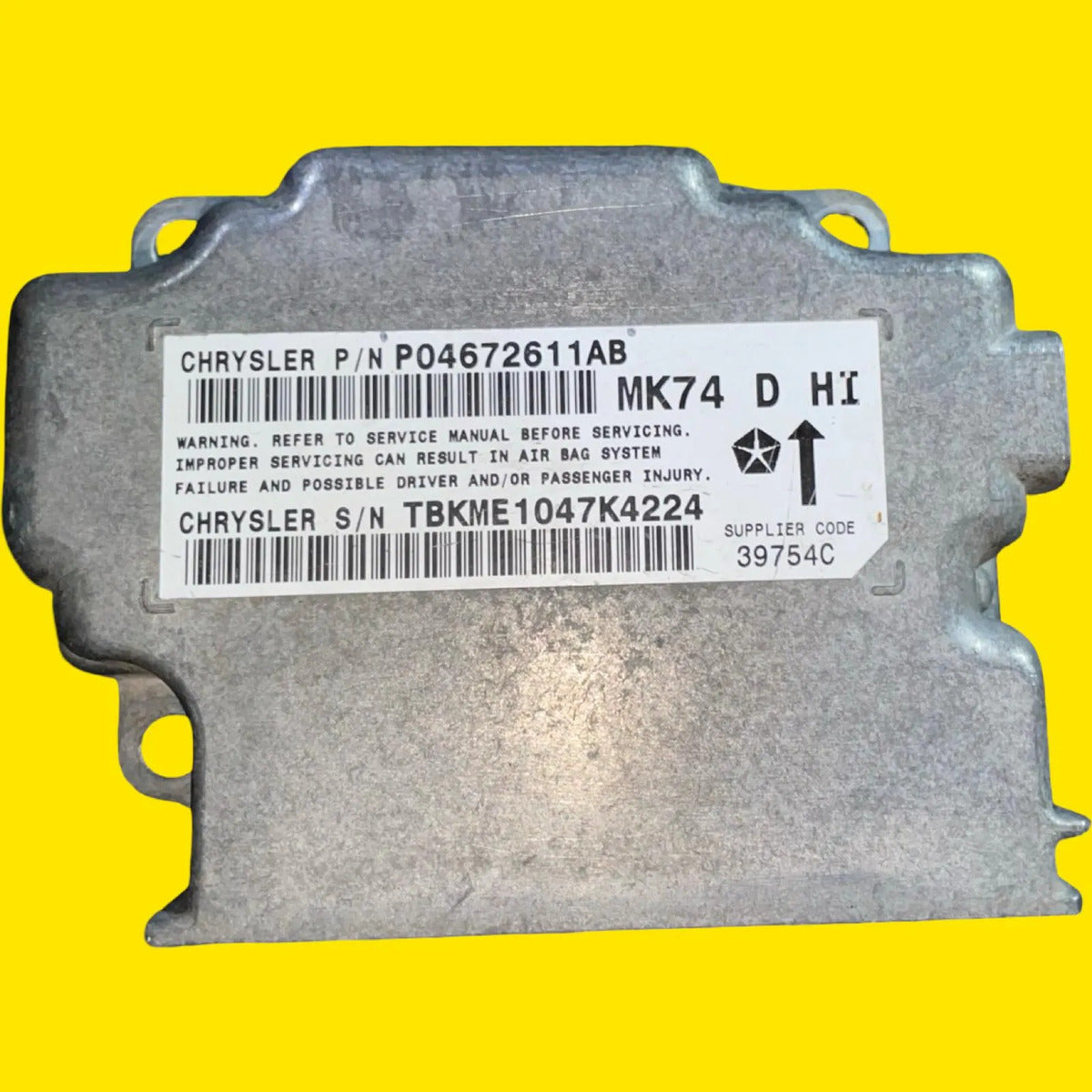 Modulo Bolsas Aire Jeep Patriot Usado Orig 07-17 P04672611ab