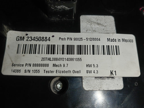 Panel Control Estéreo/clima Terrain/equinox Usado Orig 13-17